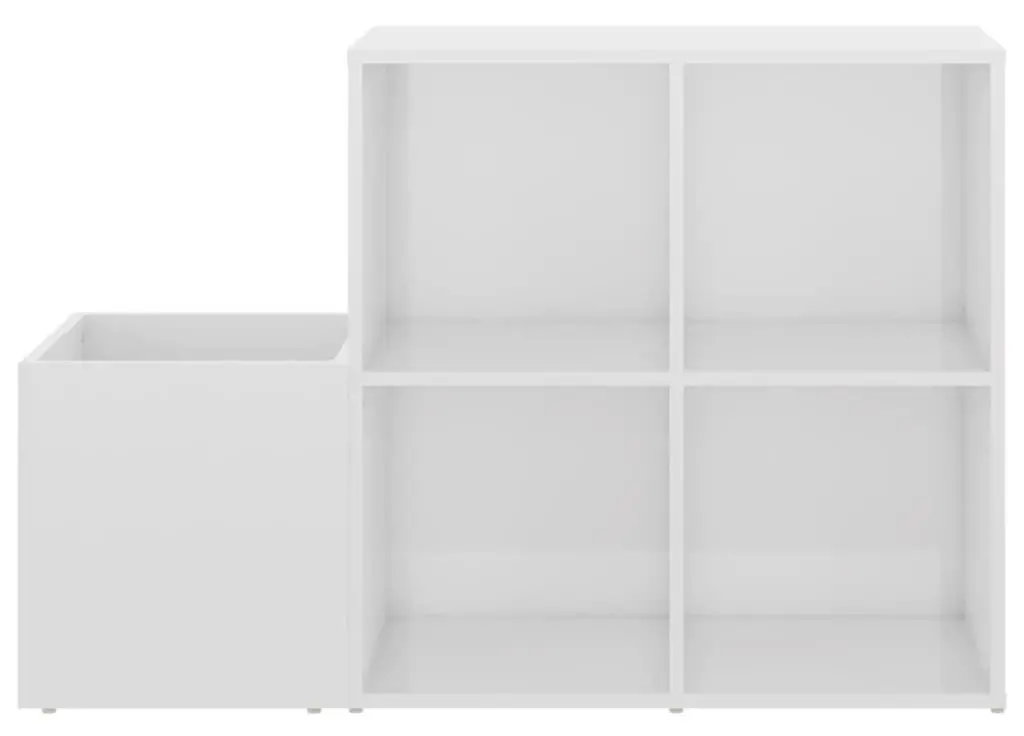 Etajera pentru incaltaminte VidaXL 808257 (White/White Gloss)