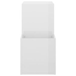 Etajera pentru incaltaminte VidaXL 808257 (White/White Gloss) Thumb