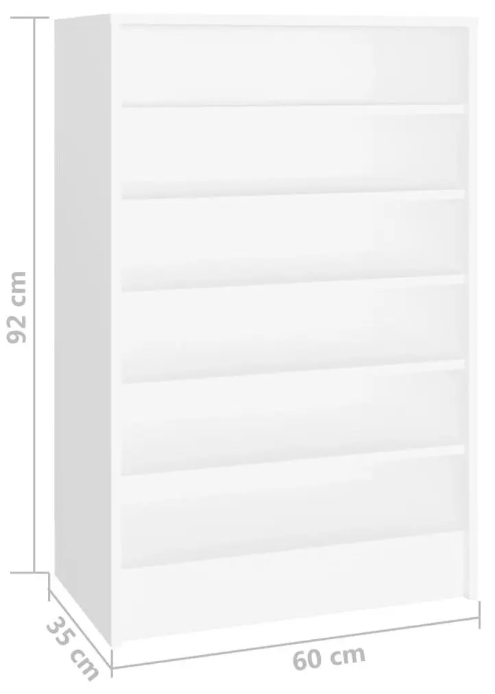 Стеллаж для обуви VidaXL 808945 (White)