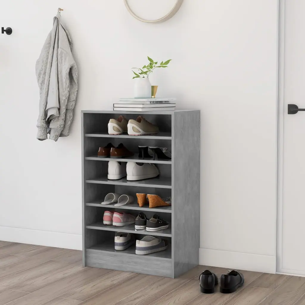 Etajera pentru incaltaminte VidaXL 808949 (Concrete Grey)