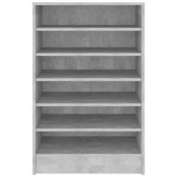 Etajera pentru incaltaminte VidaXL 808949 (Concrete Grey) Thumb