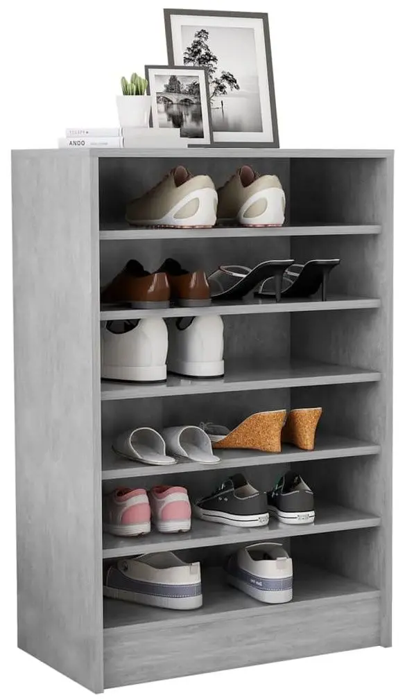 Etajera pentru incaltaminte VidaXL 808949 (Concrete Grey)