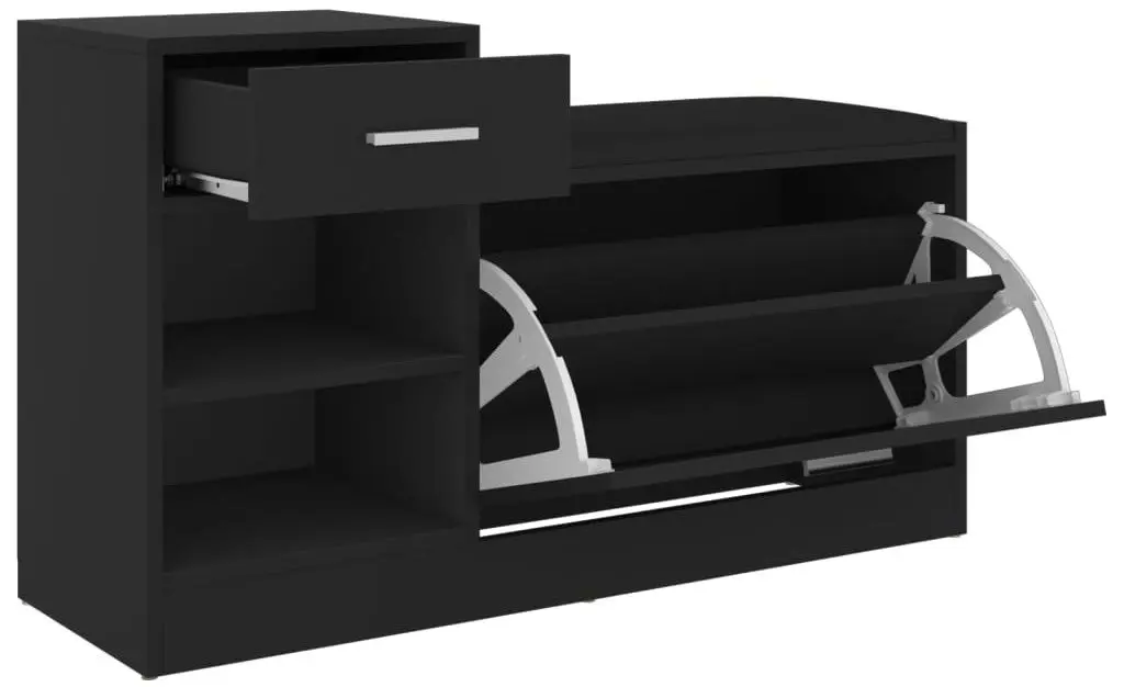 Tumba pentru incaltaminte VidaXL 326742 (Black)