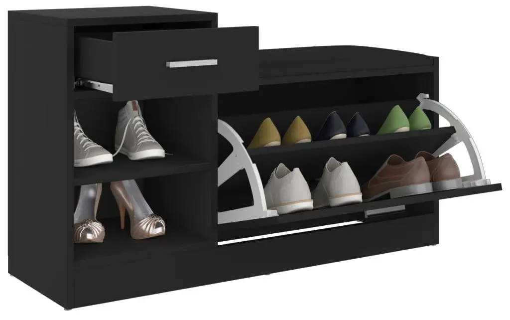 Tumba pentru incaltaminte VidaXL 326742 (Black)