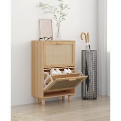 Tumba pentru incaltaminte VidaXL 345647 (Brown) Thumb