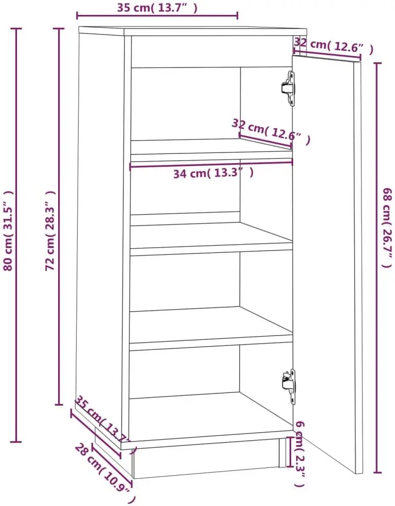 Pantofar VidaXL 813535 (Wood)