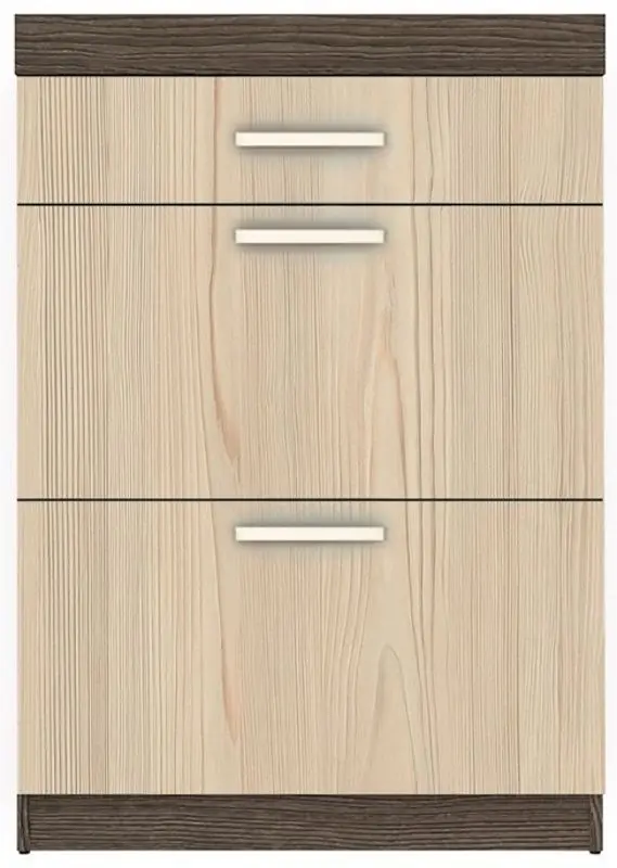 Комод для обуви Yasen Тенесси 1Ш2Д ДСП (Ильм Бергамо/Кедр Северный)