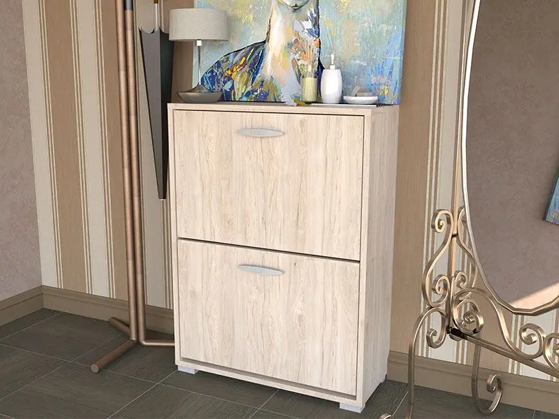 Tumba pentru incaltaminte Yasen 2U (Hickory Rockford Light) - 2