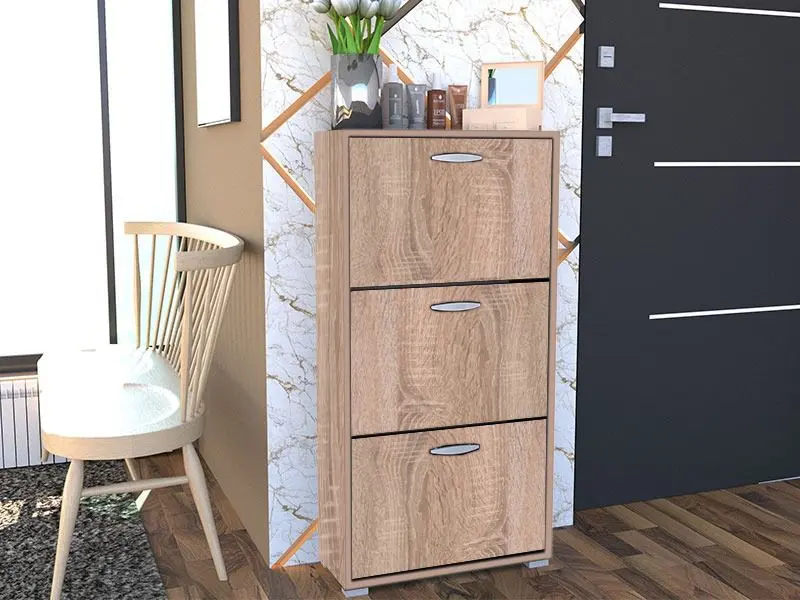 Tumba pentru incaltaminte Yasen 3U (Vintage Oak Oxide)