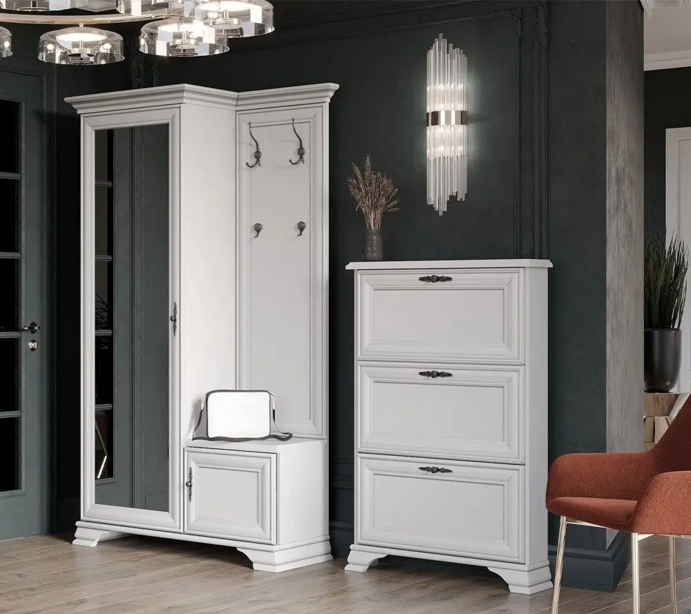 Tumba pentru incaltaminte Gerbor Kentuki SFB3B (Alpine White)