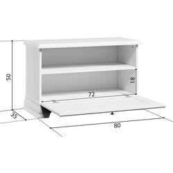 Tumba pentru incaltaminte Gerbor SFK1B (Alpine White) Thumb