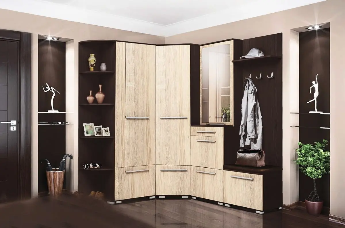 Тумба с зеркалом Yasen Глория (Дуб Сонома/Венге Магия) - 2