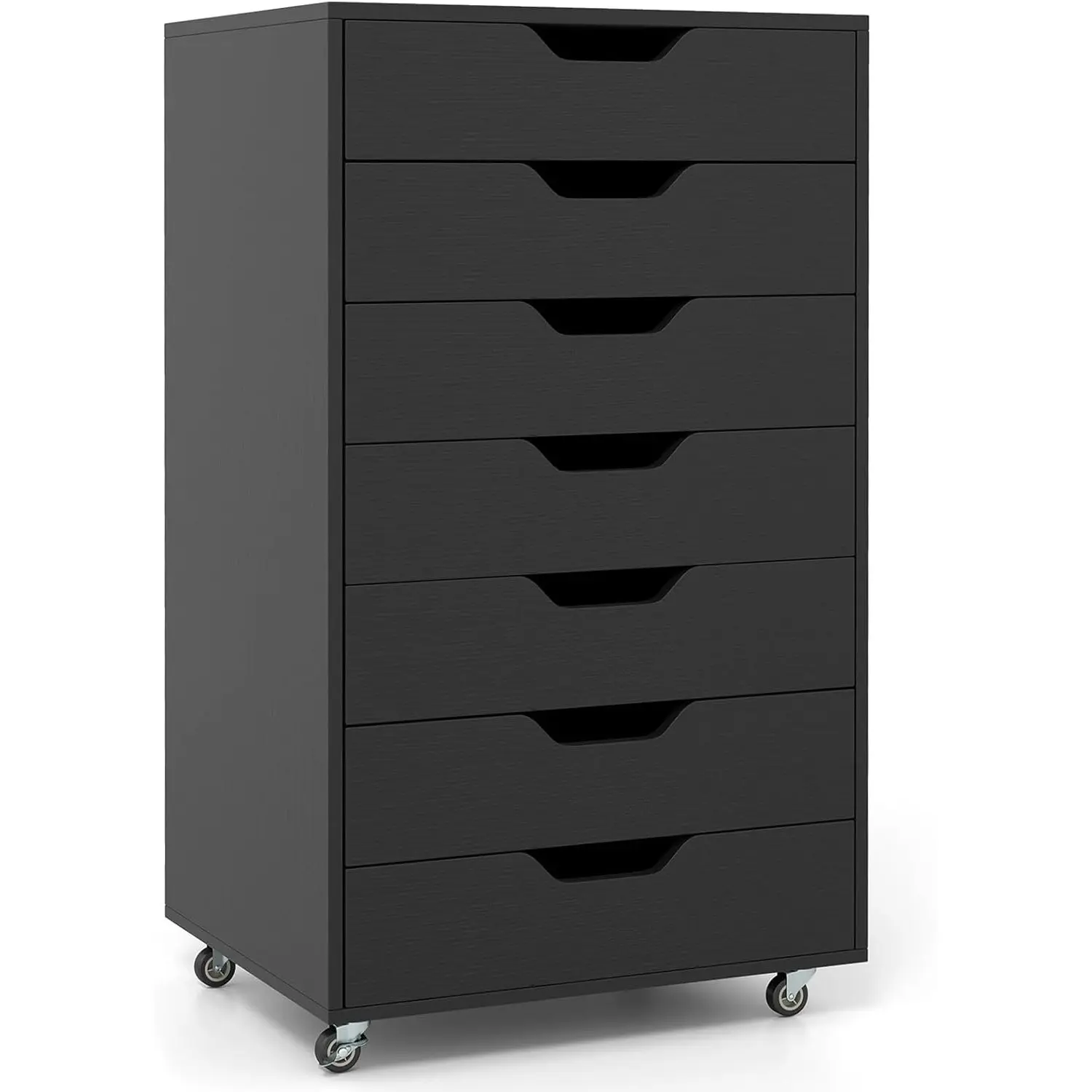 Комод выкатной Costway JV13198DK (Black) - 2
