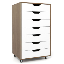 Комод выкатной Costway JV13198NA (Natural/White) Thumb