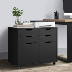Тумба выкатная Costway JV12025DK (Black)