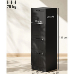 Comoda Homcom 924-104V82BK (Black) Thumb