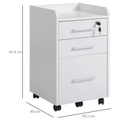 Комод выкатной Homcom 836-238 (White) Thumb