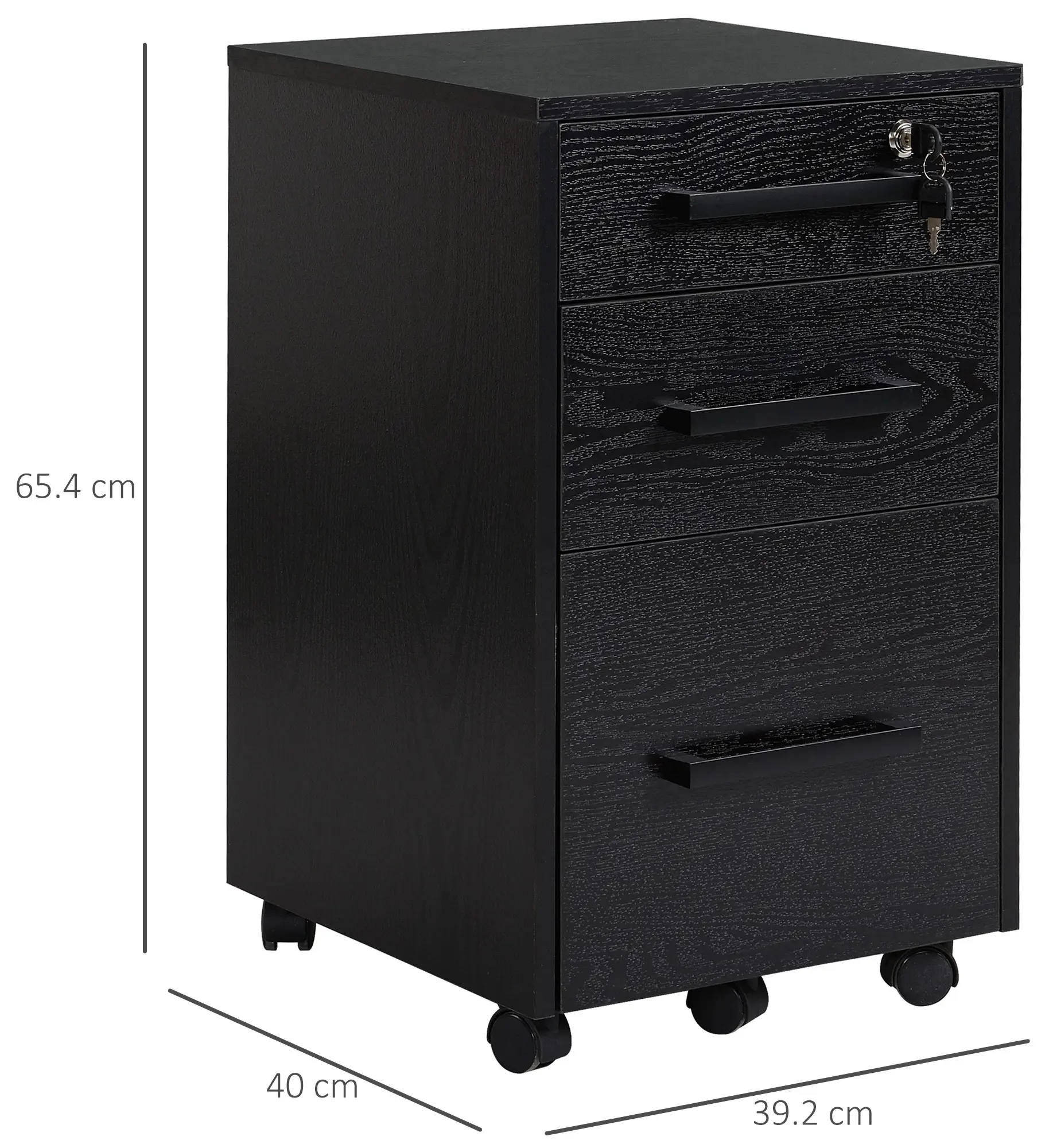 Комод выкатной Homcom 836-239 (Black) - 4