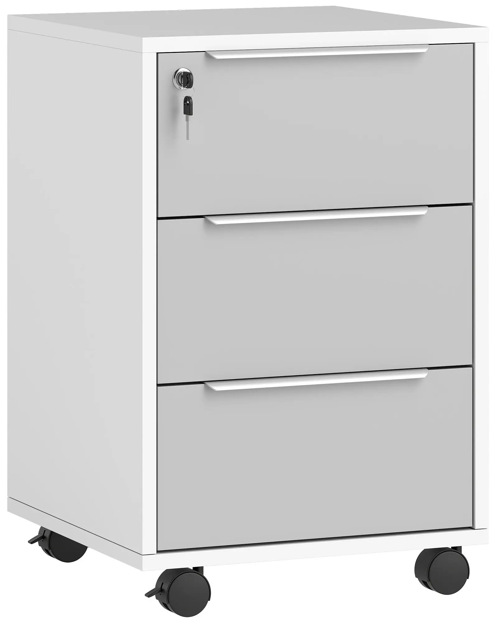 Комод выкатной Homcom 836-301 (White/Grey) - 2