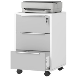Комод выкатной Homcom 836-301 (White/Grey) Thumb