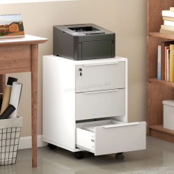 Комод выкатной Homcom 836-301 (White/Grey)