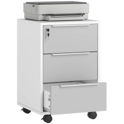 Комод выкатной Homcom 836-301 (White/Grey) Thumb