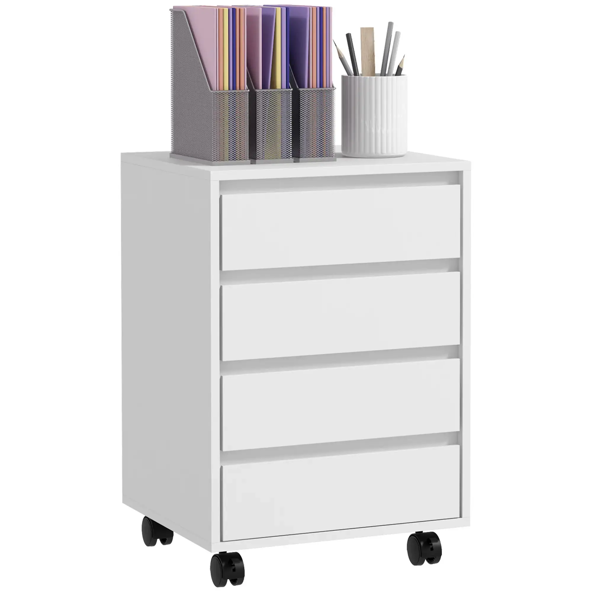 Комод выкатной Homcom 836-364V00WT (White) - 3