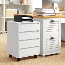Комод выкатной Homcom 836-364V00WT (White)