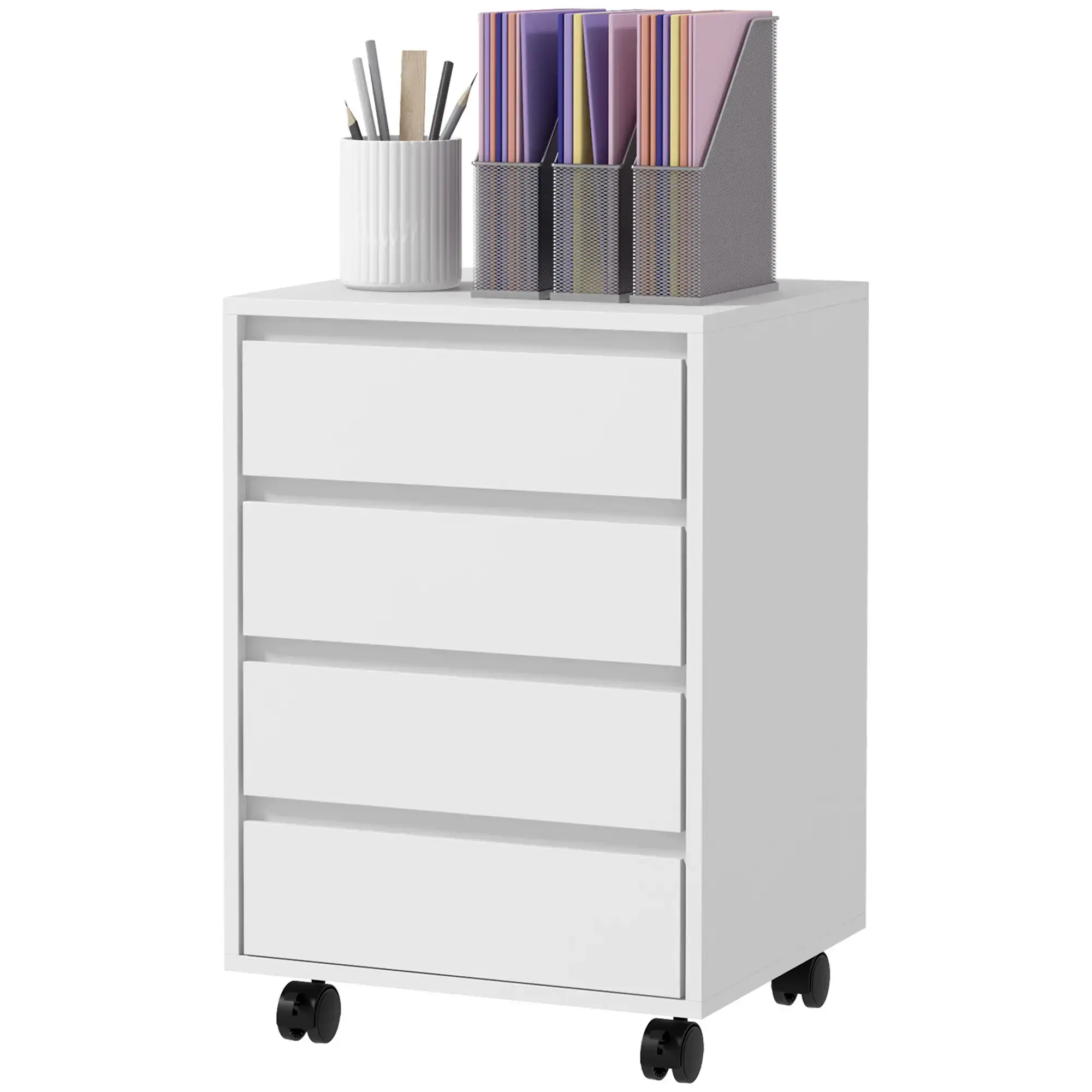 Комод выкатной Homcom 836-364V00WT (White) - 4