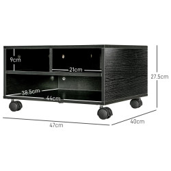 Офисная мобильная тумба Homcom 924-087V01BK (Black) Thumb