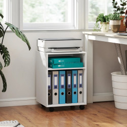 Офисная мобильная тумба Homcom 924-119V00WT (White)
