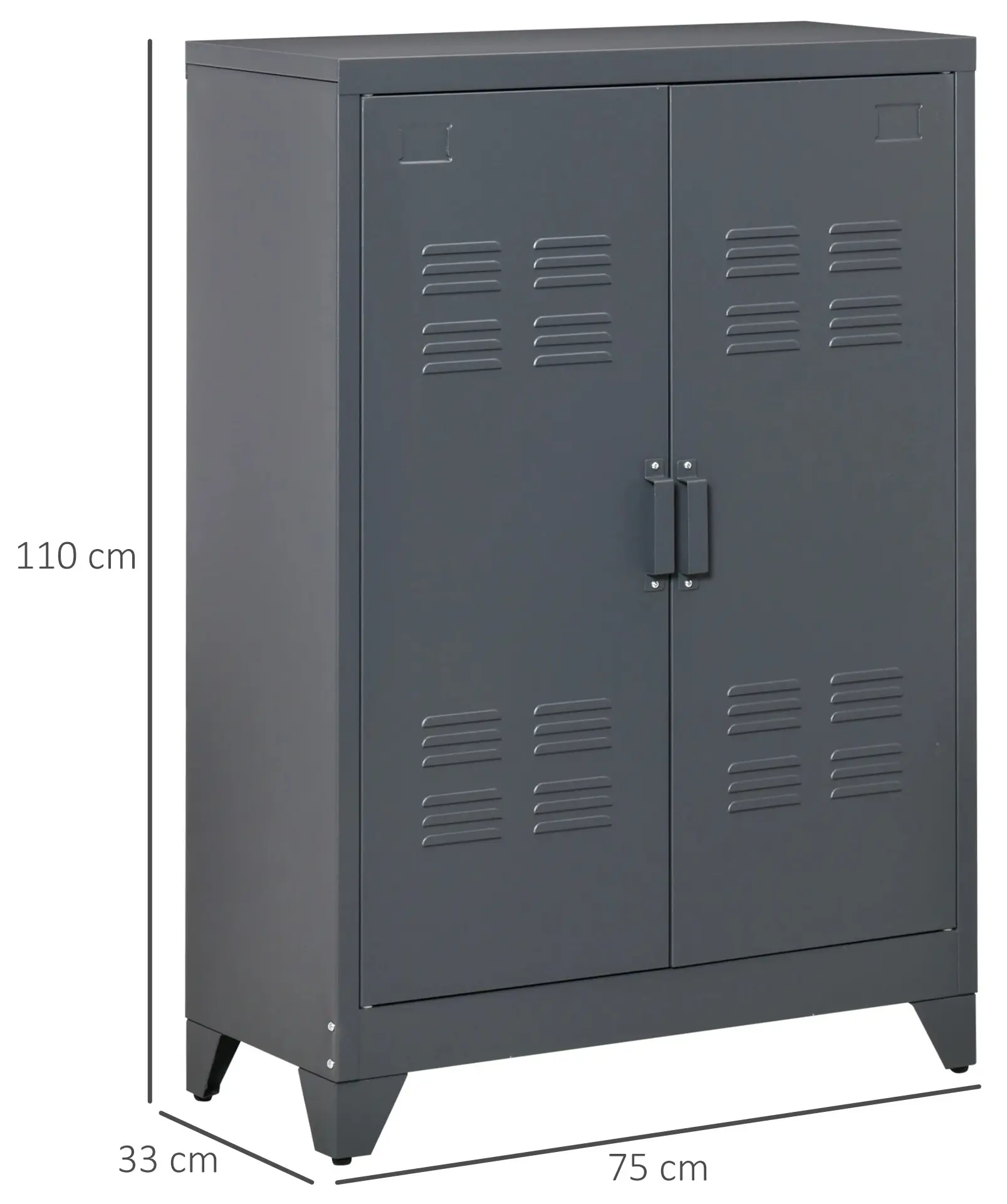 Tumba de birou Homcom 838-148GY (Grey) - 5