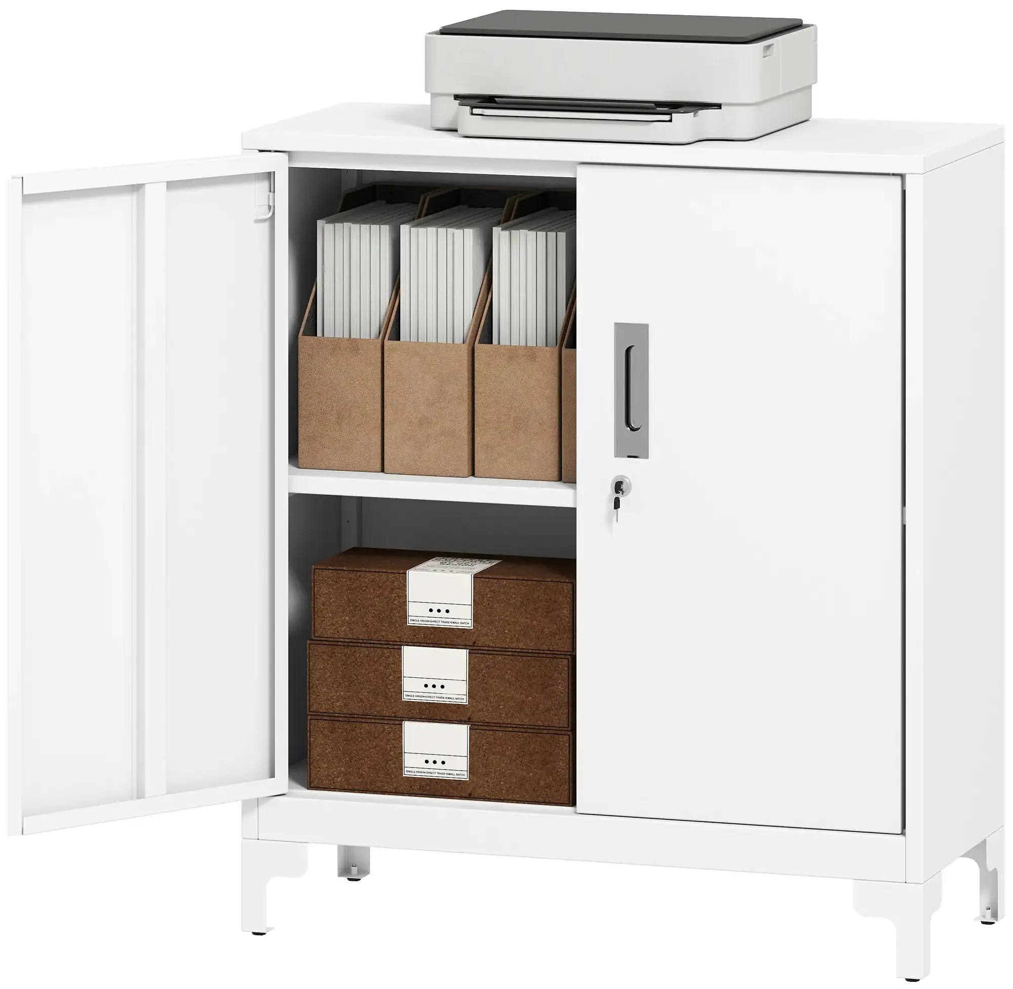 Офисная тумба Homcom 924-115V01WT (White) - 3