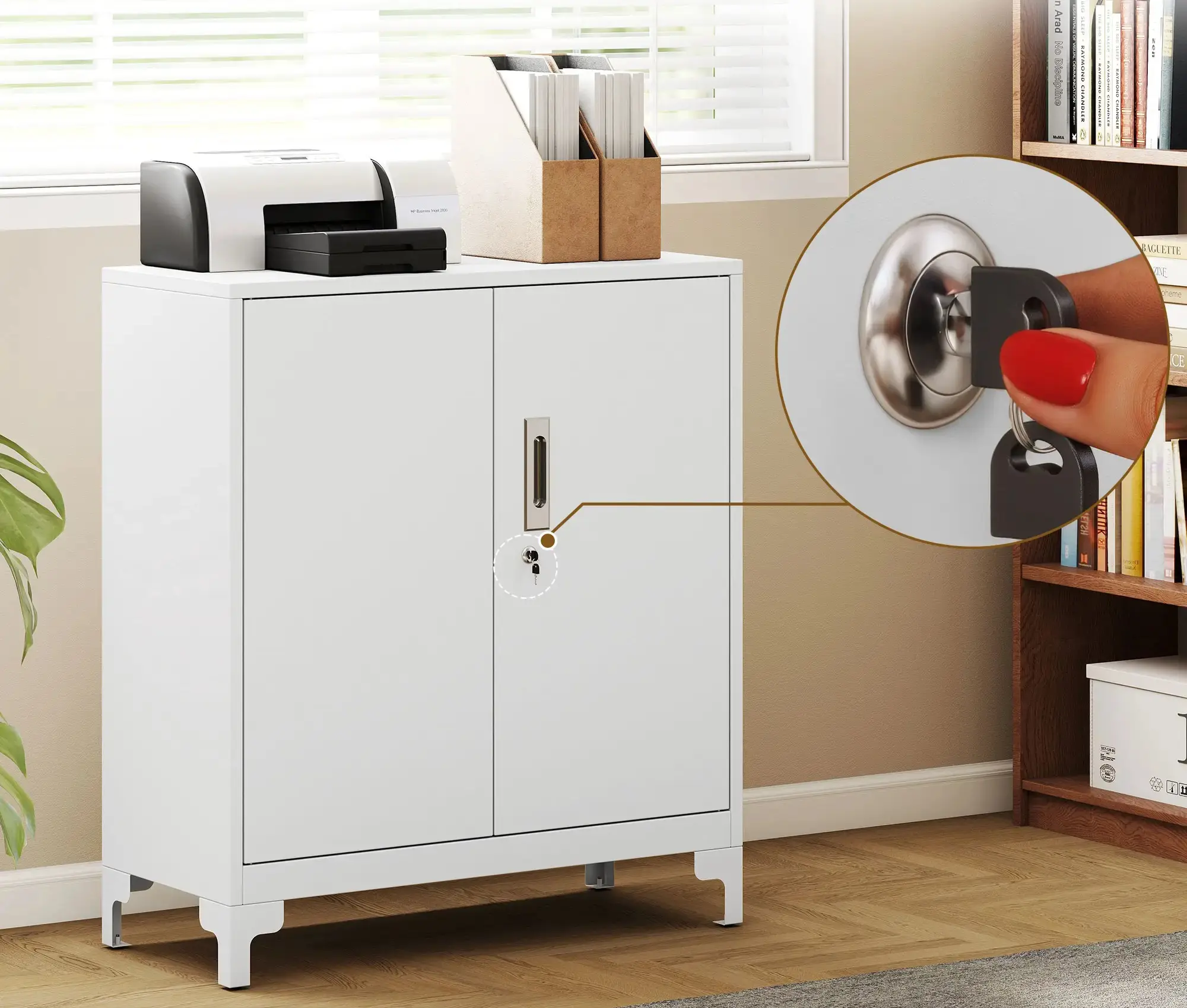 Офисная тумба Homcom 924-115V01WT (White) - 6