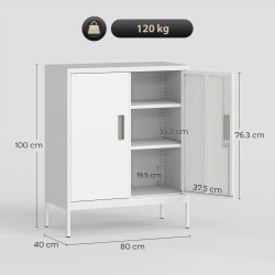 Офисная тумба Homcom 924-123V01WT (White) Thumb