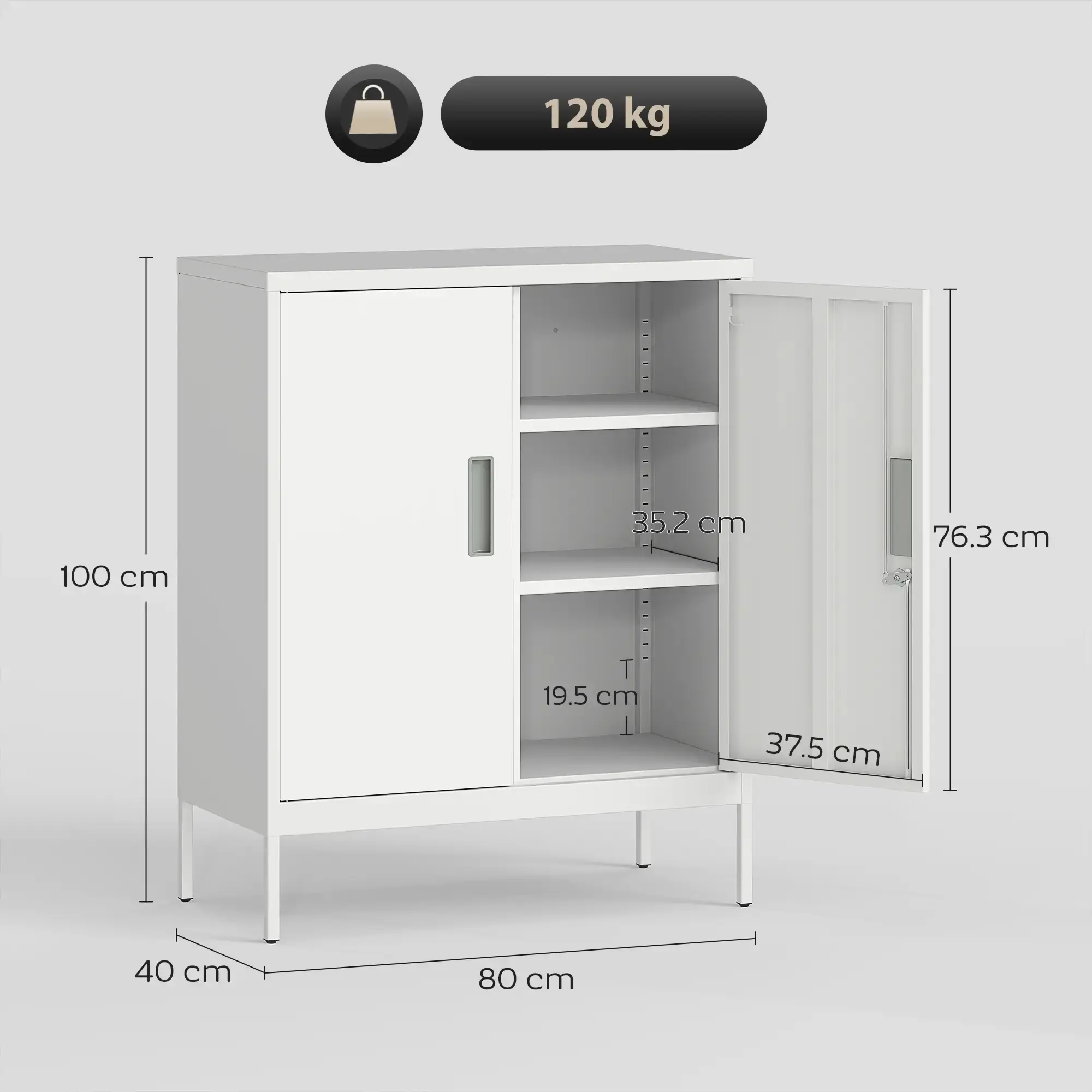 Офисная тумба Homcom 924-123V01WT (White) - 6