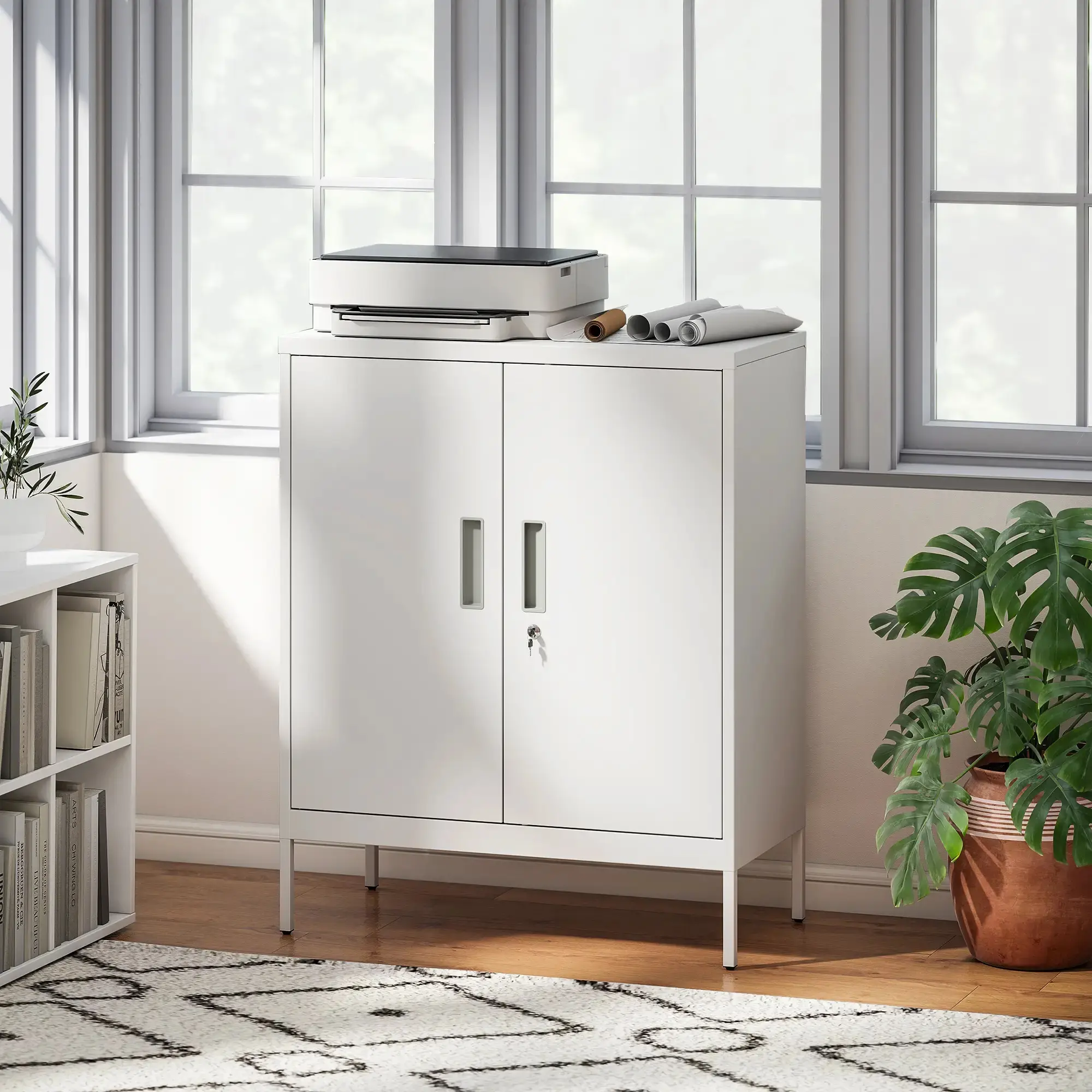 Офисная тумба Homcom 924-123V01WT (White) - 7