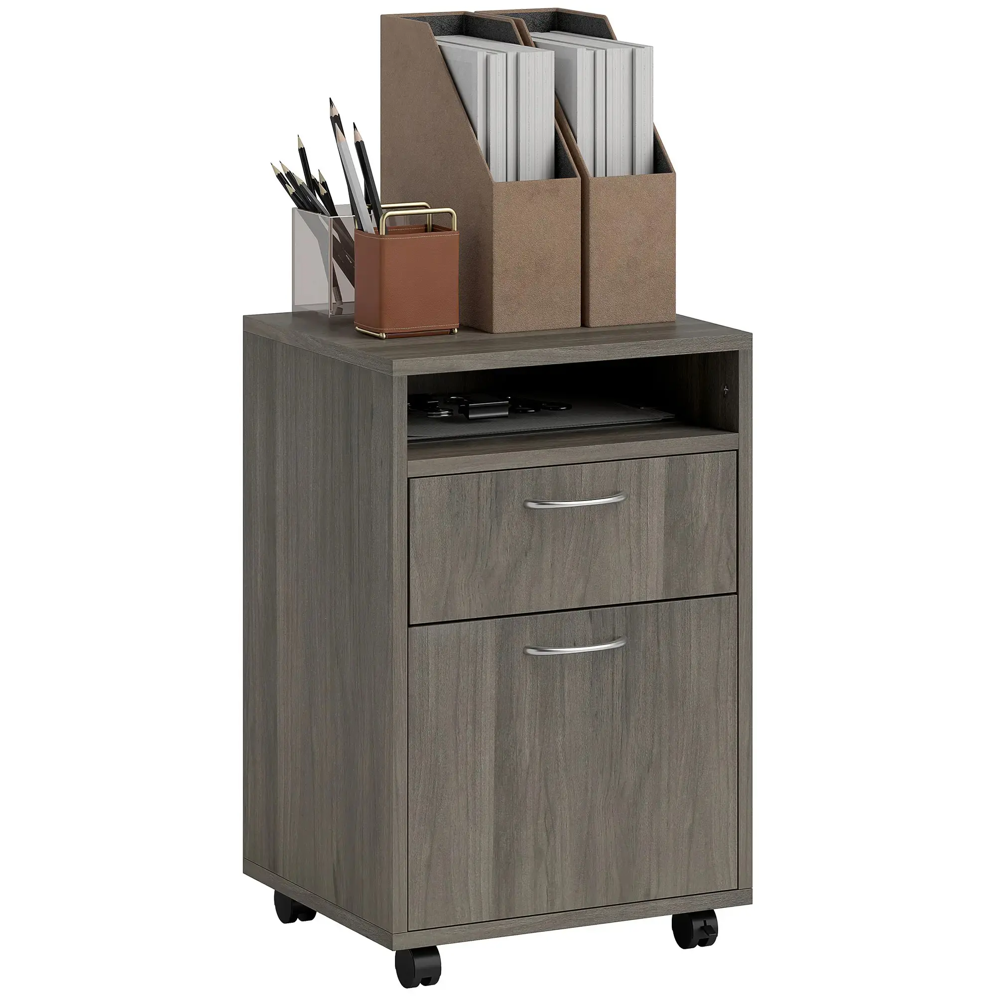 Тумба выкатная Homcom 836-027V82GY (Grey) - 3
