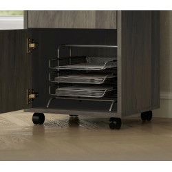 Тумба выкатная Homcom 836-027V82GY (Grey) Thumb