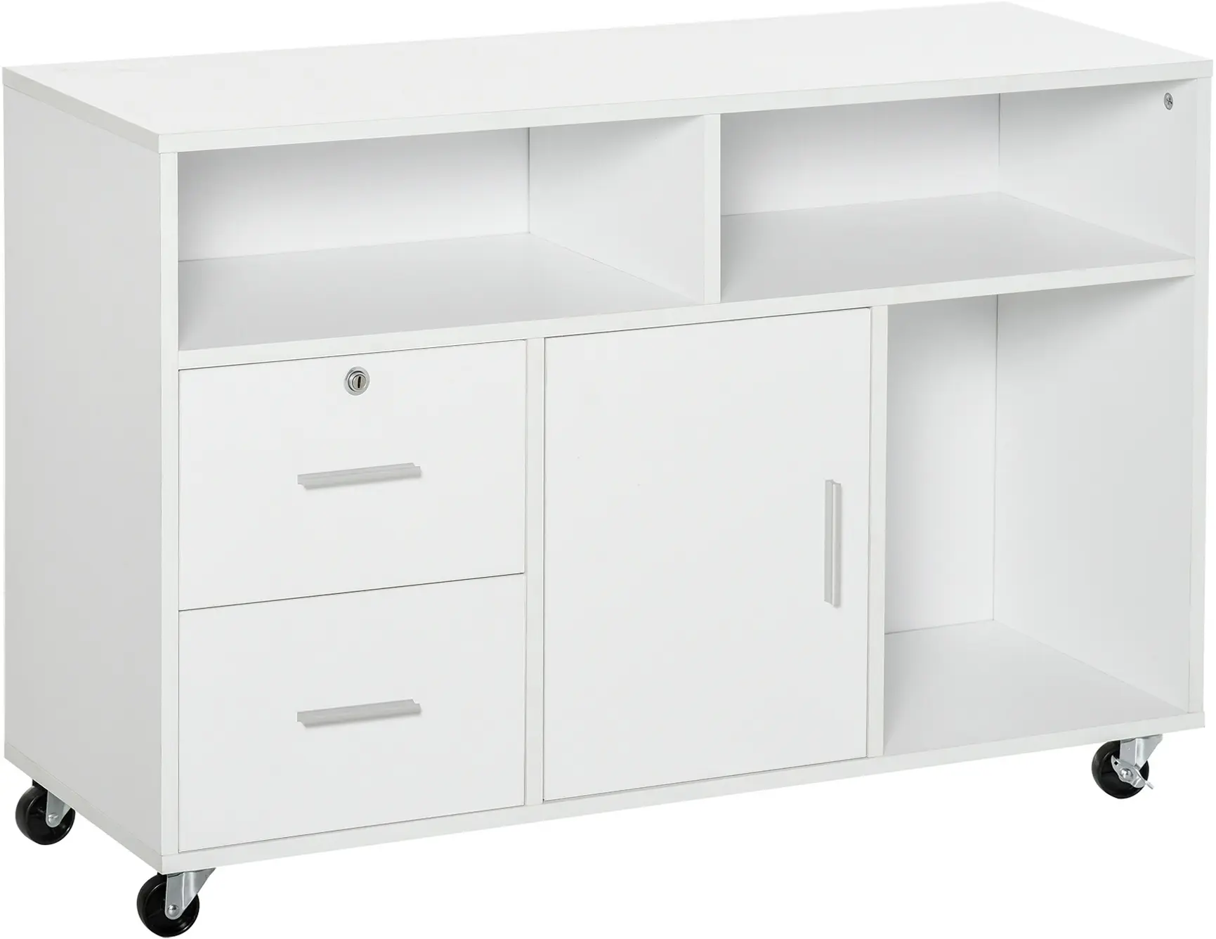 Тумба выкатная Homcom 836-269WT (White) - 2