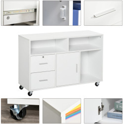 Тумба выкатная Homcom 836-269WT (White) Thumb