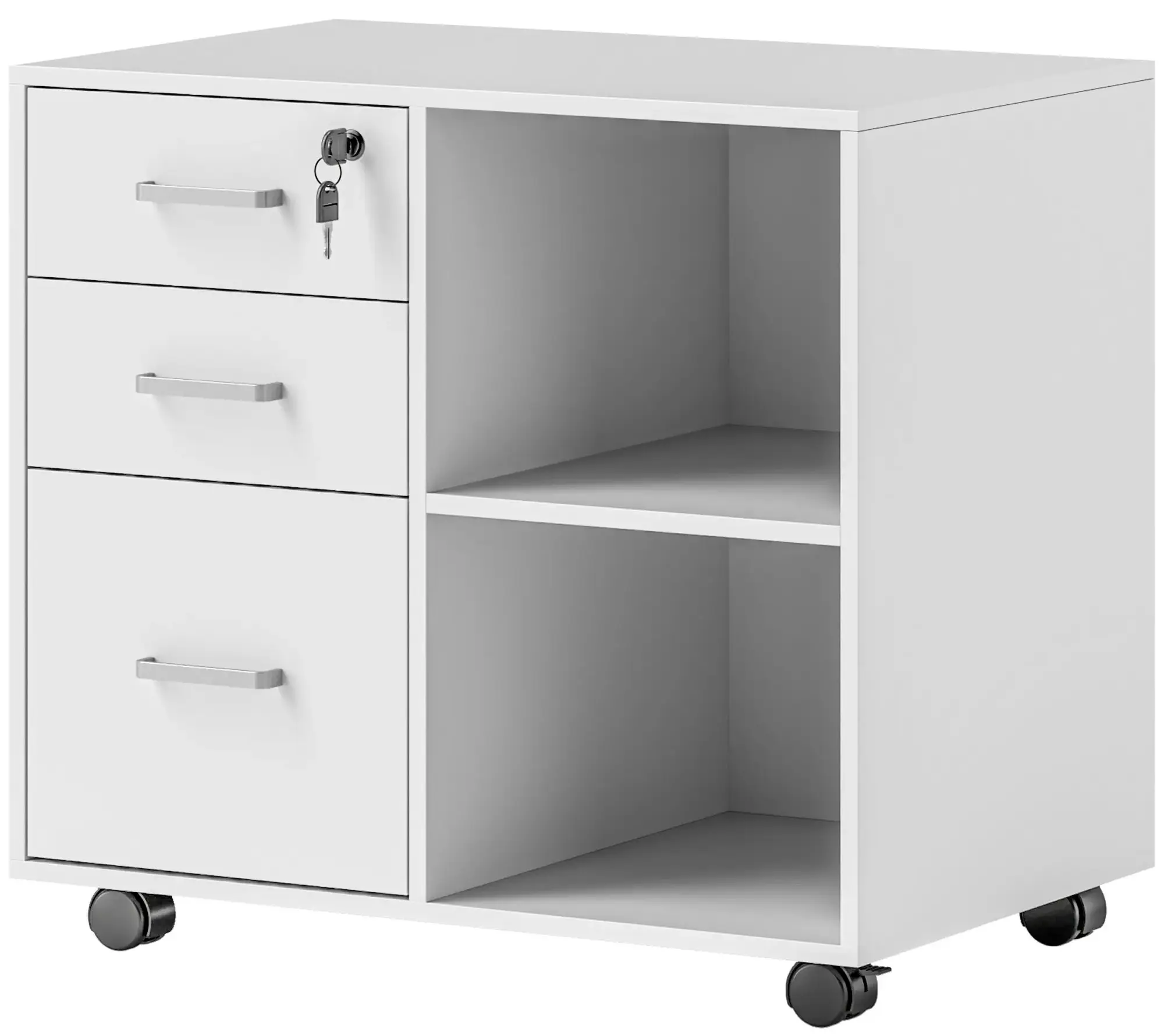 Тумба выкатная Homcom 838-493V00WT (White) - 2