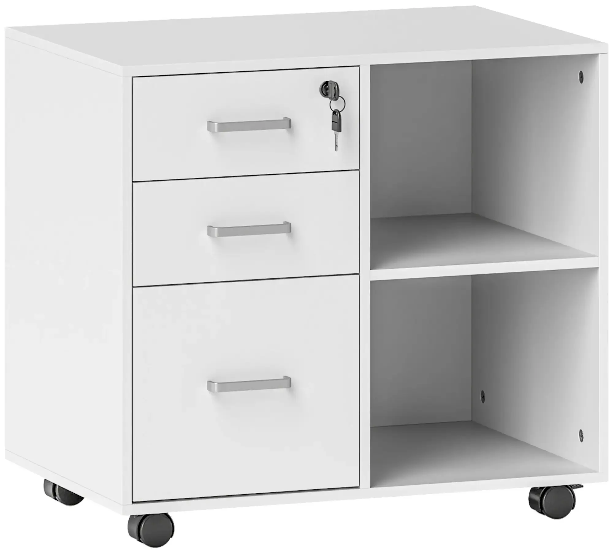 Тумба выкатная Homcom 838-493V00WT (White) - 3