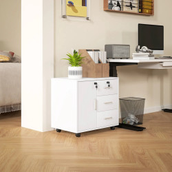 Tumba cu rotile Homcom 838-494V00WT (White) Thumb