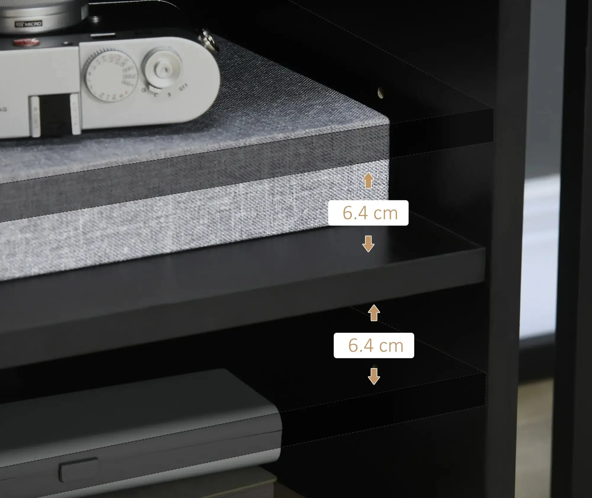 Тумба выкатная Homcom 924-012BK (Black) - 4