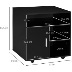 Тумба выкатная Homcom 924-012BK (Black) Thumb
