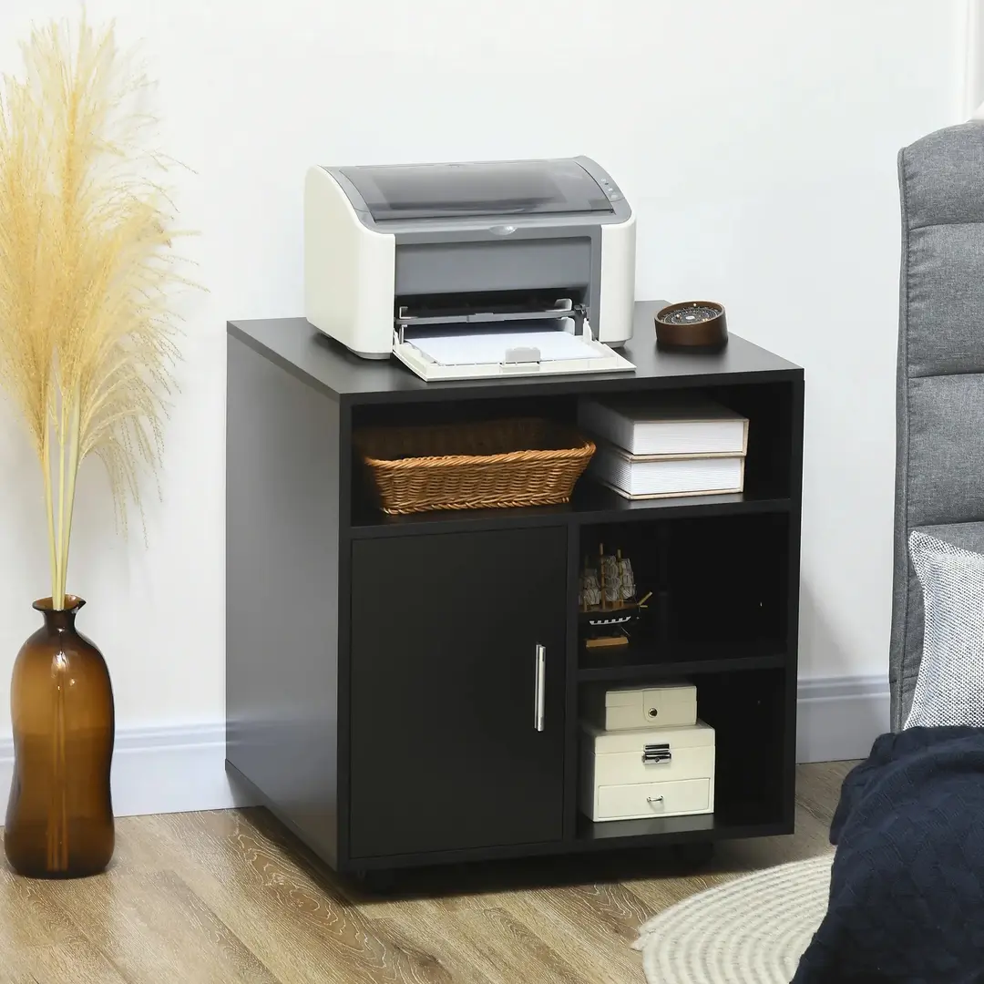 Тумба выкатная Homcom 924-012BK (Black)