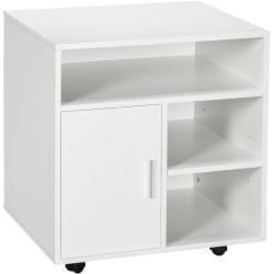 Tumba cu rotile Homcom 924-012WT (White) Thumb