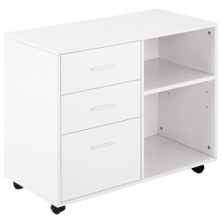 Tumba pe rotile Homcom 924-013WT (White) Thumb