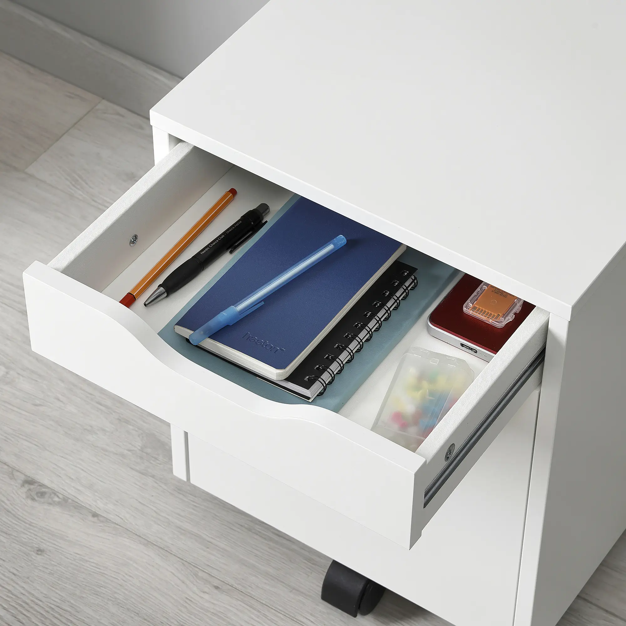 Комод выкатной Ikea Alex 36x50 (Белый) - 5